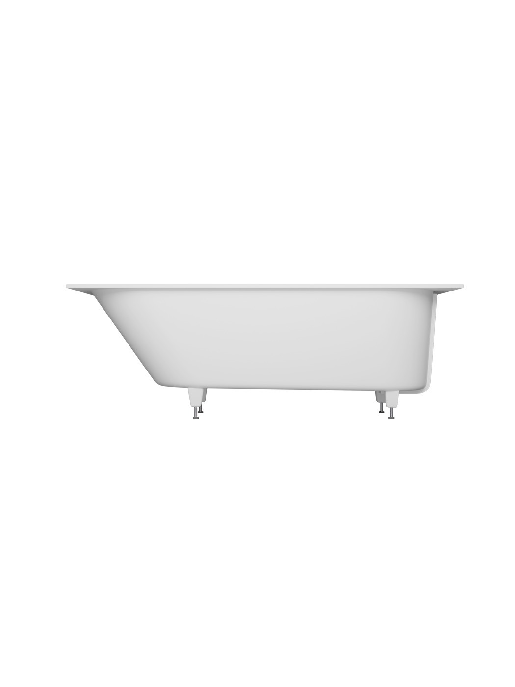 Ванна из искусственного камня высокой прочности (solid surface) встраиваемая 1700x700x460, CEZARES CZR-ECO-170-70-46-SSB — фото 5
